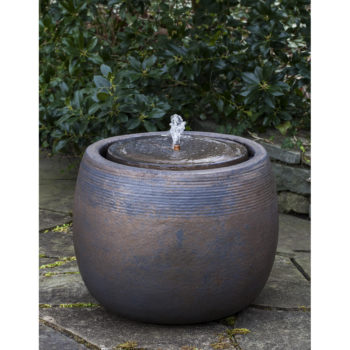 Tall Bronze Ceramic Pottery Outdoor Fountain Kinsey Garden Decor - Ceramic Garden Fountains