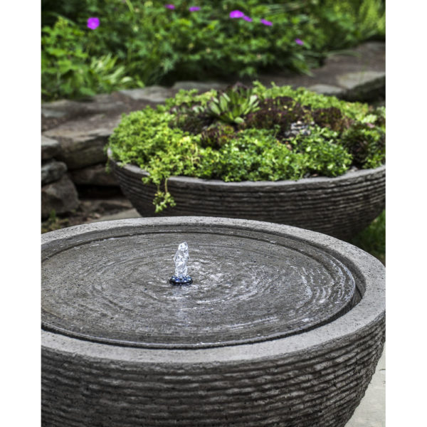Kinsey Garden Decor Stone Ledge Arroyo Water Fountain
