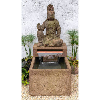 Kinsey Garden Decor Antique Quan Yin Fountain