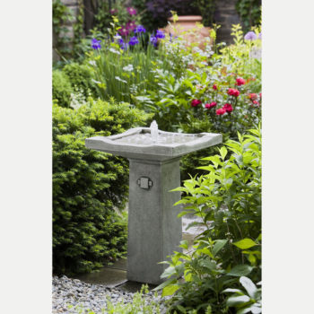 Kinsey Garden Decor Bjorn Bird Bath Fountain