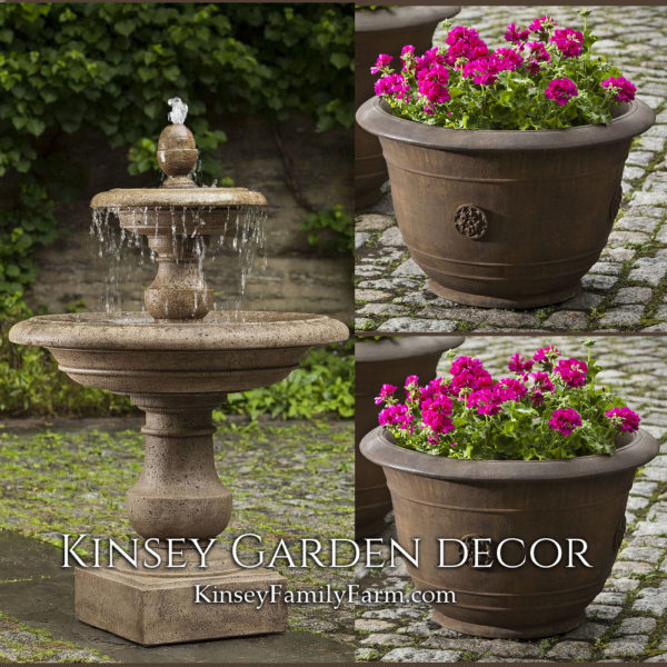 Kinsey Garden Decor Caterina Fountain set