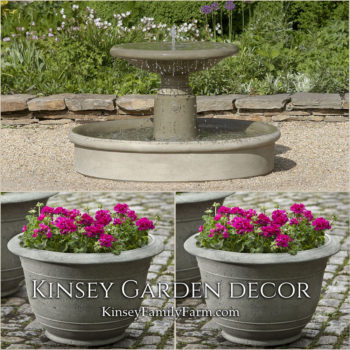 Kinsey Garden Decor Esplanade fountain set
