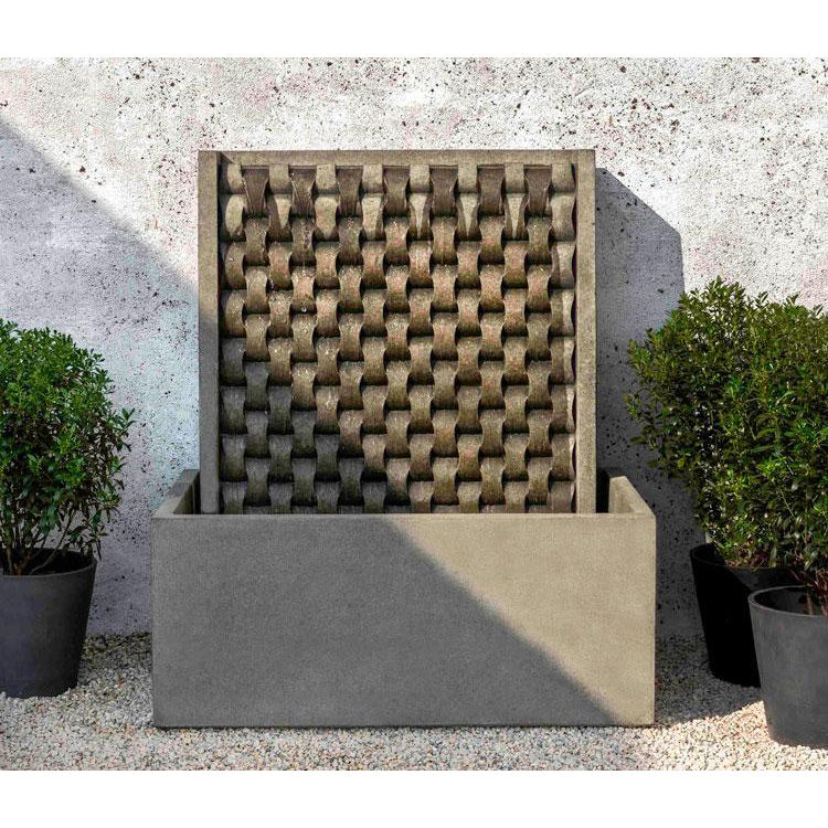 Large Weave Outdoor Floor Water Fountain Kinsey Garden Decor Large Weave Outdoor Floor Water, Outdoor Wall Water Fountain
