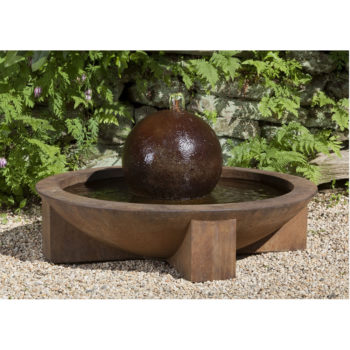 Kinsey Garden Decor Low Zen Sphere Fountain