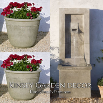 Kinsey Garden Decor Moderne fountain set