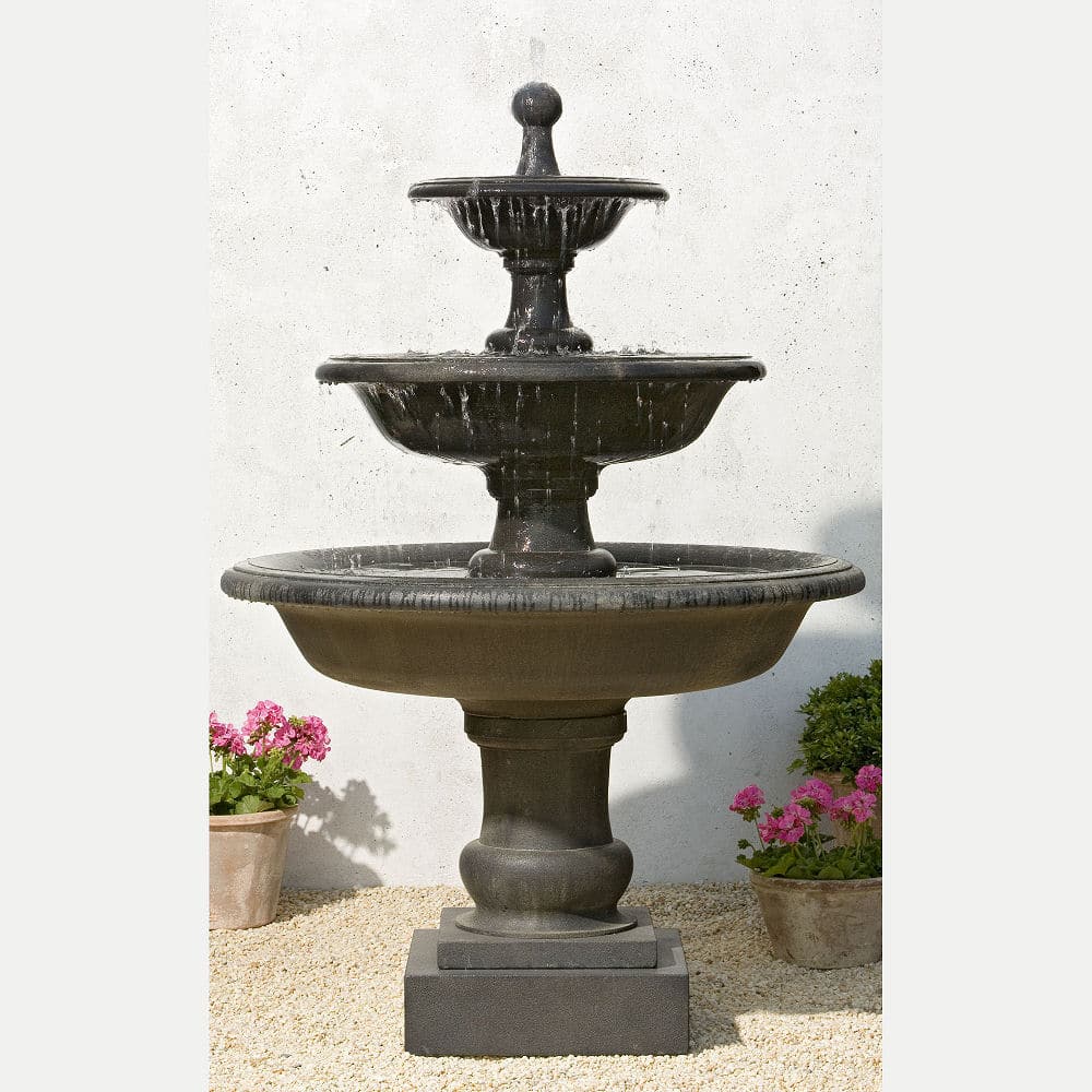 Vicobello 3 Tier Outdoor Water Fountain, 3 Tier Garden Water Features