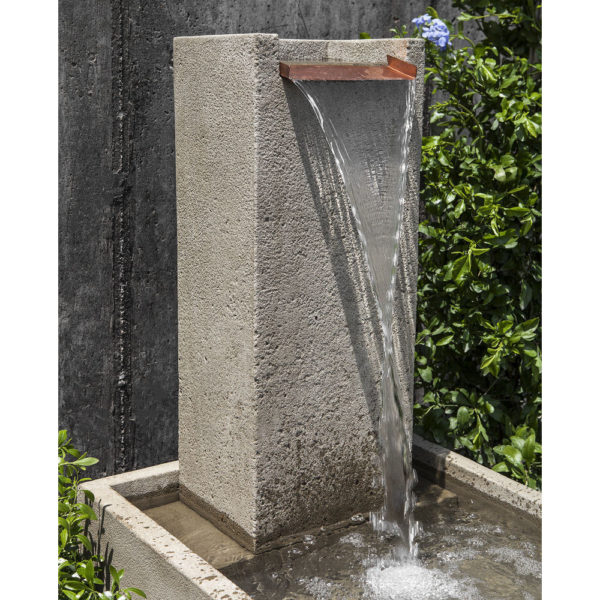 Kinsey Garden Decor Falling Water IV Wall Fountain