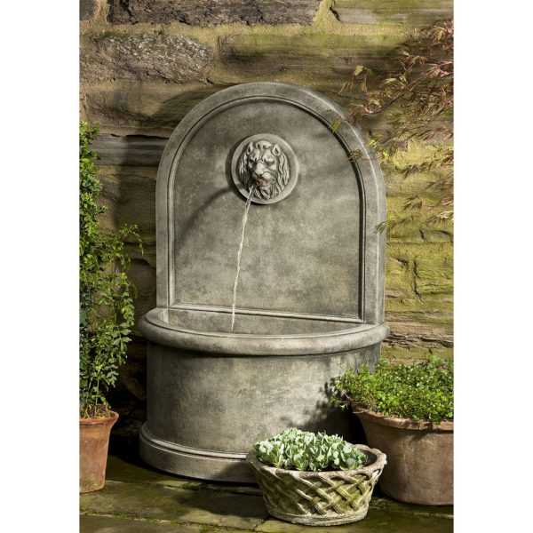 Kinsey Garden Decor Lion Wall Water Fountain