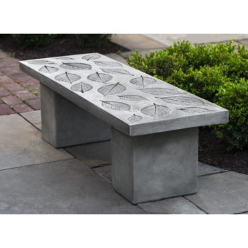 Kinsey Garden Decor Hydrangea Leaf Bench