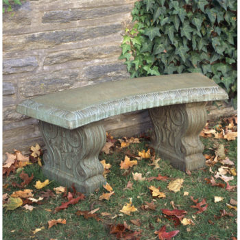 Kinsey Garden Decor Classic Traditional Curved Bench