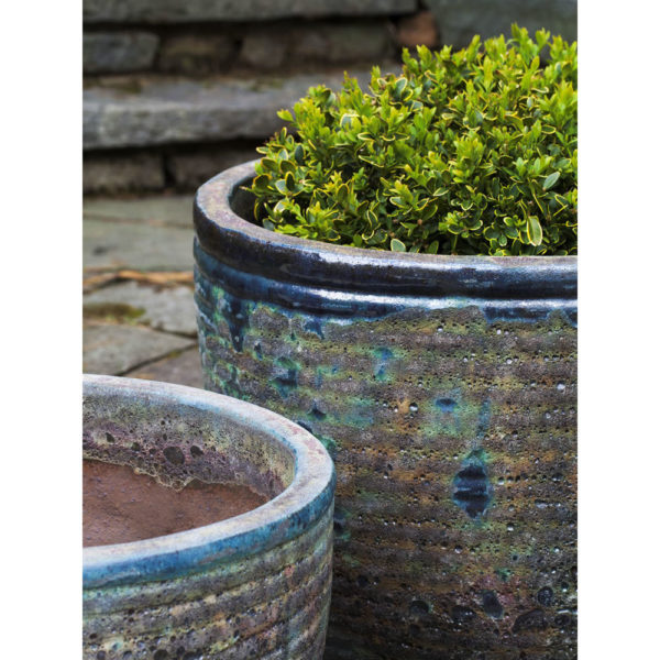 Kinsey Garden Decor ceramic planters Aspara Angkor Green
