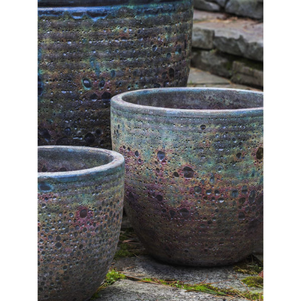 Kinsey Garden Decor ceramic planter Aspara Angkor Green