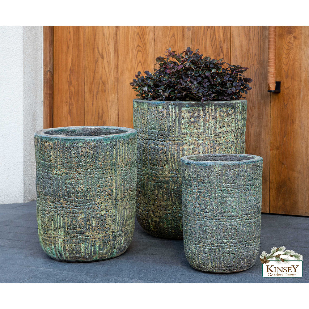 Oval Glazed Ceramic Flower Pots Outdoor (HPDB022)