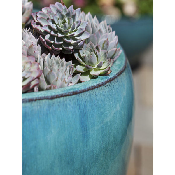 Kinsey Garden Decor ceramic Ellesmere Planters Aqua