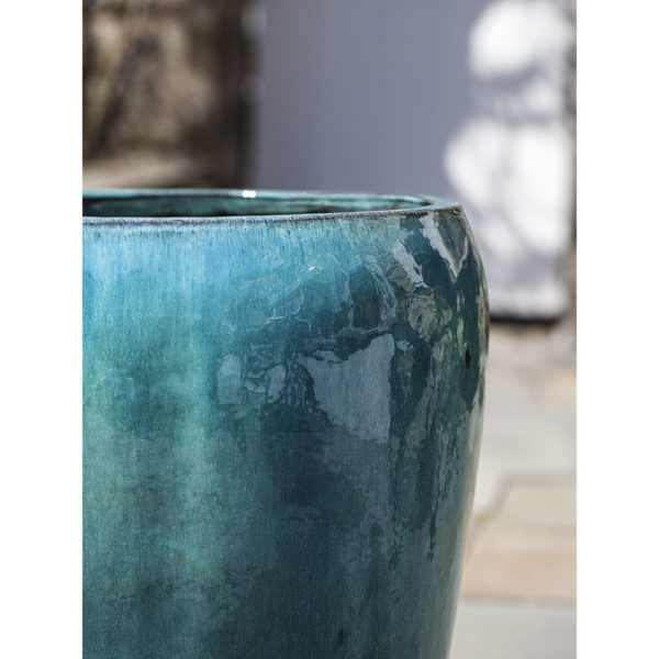 Kinsey Garden Decor ceramic Ellesmere Planters Aqua