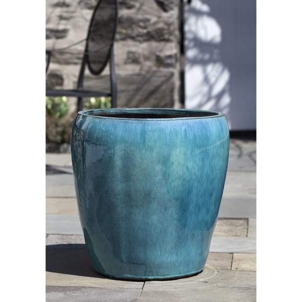 Kinsey Garden Decor ceramic Ellesmere Planters Aqua