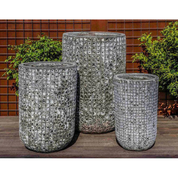 Kinsey Garden Escada Tall Planters Fossil Grey