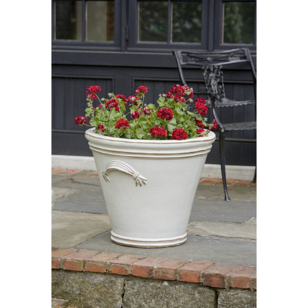 Kinsey Garden Decor ceramic planters Fluted Handle Planter
