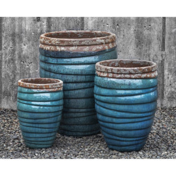 Kinsey Garden Decor ceramic planters Guaracha Aqua