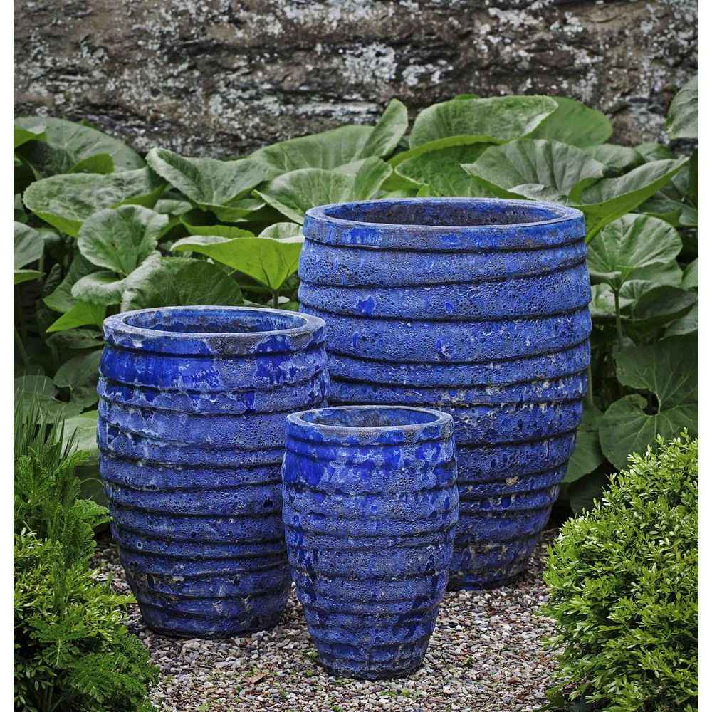 Guaracha Large Glazed Ceramic Planter Blue | Kinsey Garden Decor