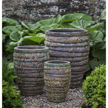 Kinsey Garden Decor ceramic planters Guaracha Angkor Green