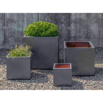Kinsey Garden Decor Hancock Planter Metal Grey