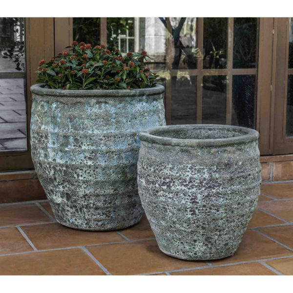 Kinsey Garden Decor Knossos Planter Verdigris