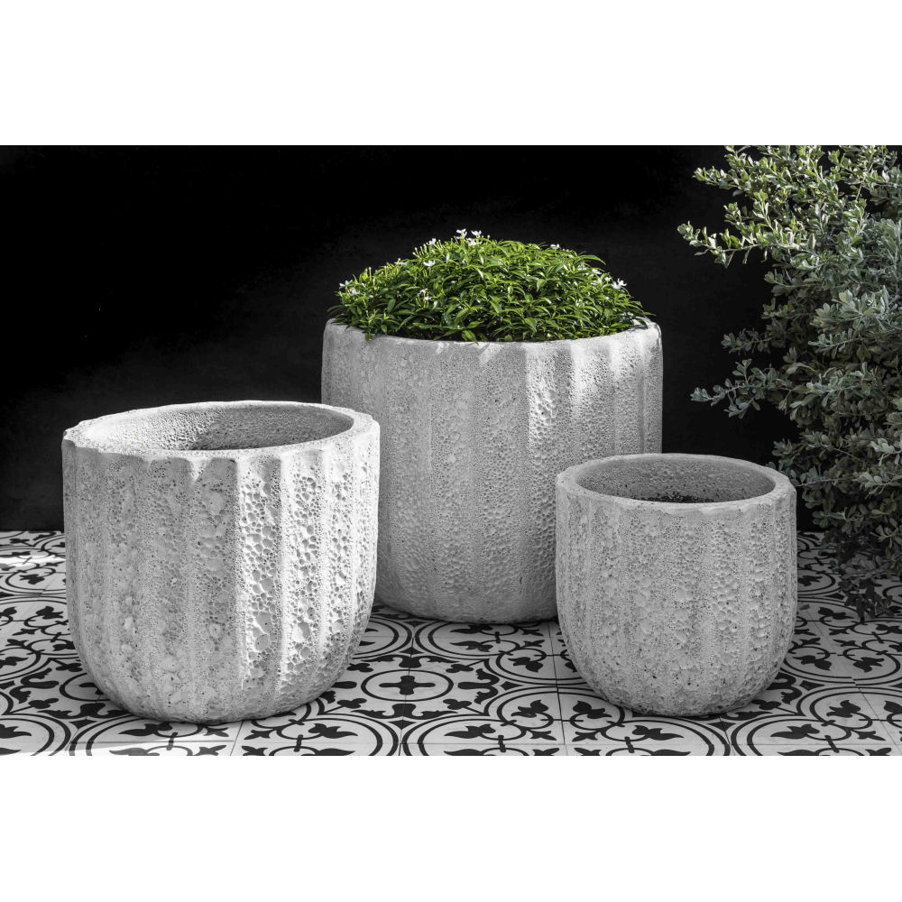 Calypso Coral Stone Planters, Beige Coral Flower Pot from United States 