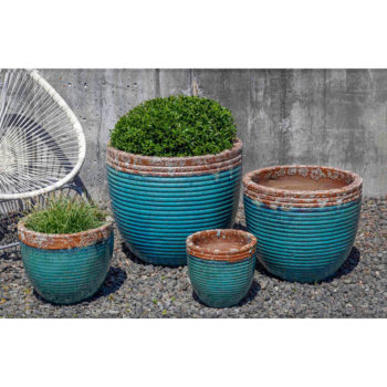 Kinsey Garden Decor Nevis Planter Beachcomber Aqua S