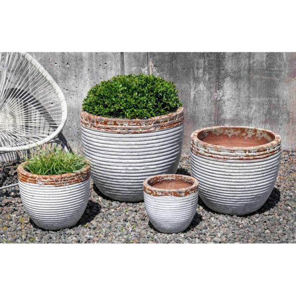 Kinsey Garden Decor Nevis Planters White