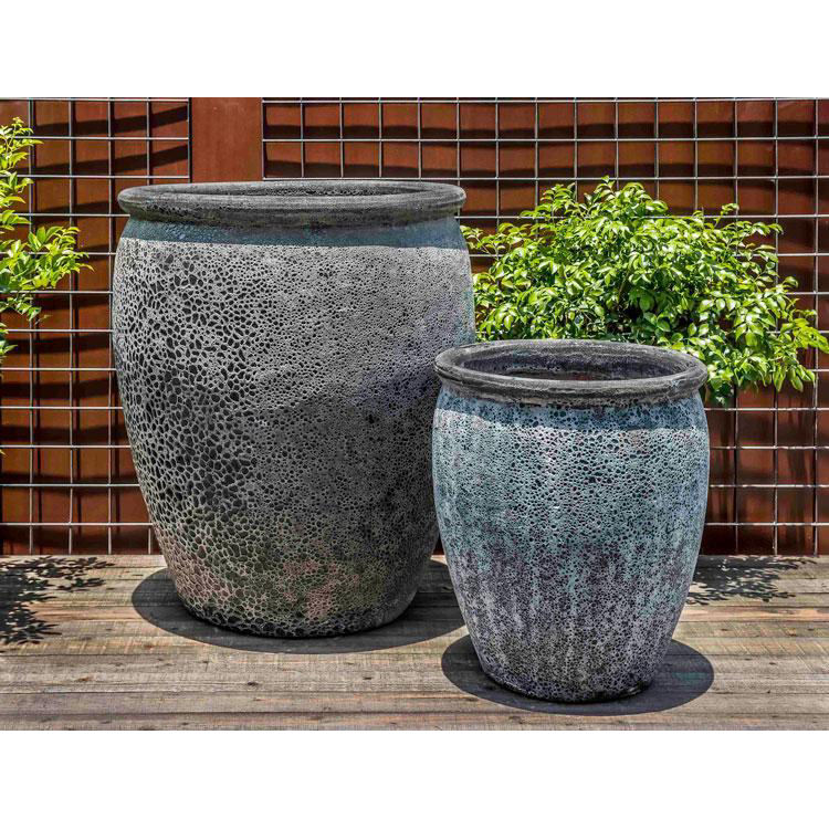 Ceramic Planters Fossil Grey, Large Ceramic Pots For Outdoors