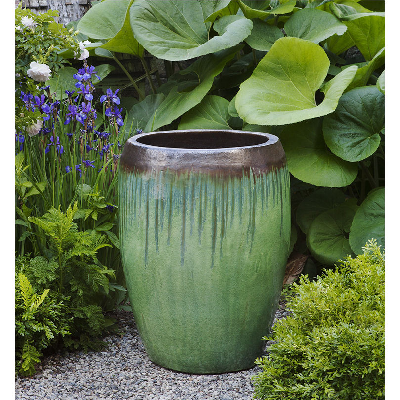 Tall Ceramic Polaris Planter Bayou Bronze | Kinsey Garden Decor
