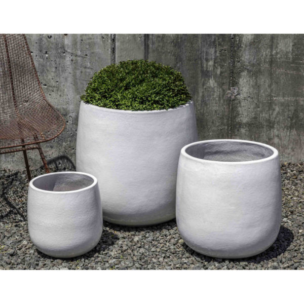 Cole Planters White Modern Tall Ceramic Kinsey Garden Decor