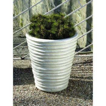 Kinsey Garden Decor Ruffle Planters Antique White