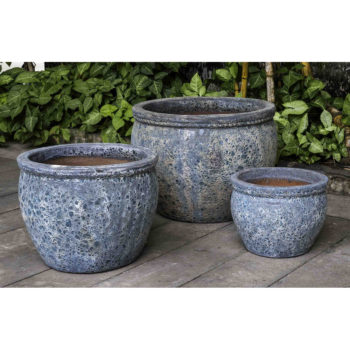 Kinsey Garden Saona Planter Aqua Blue Coral