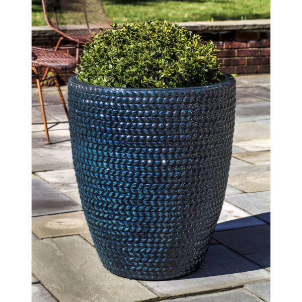 Kinsey Garden Decor Sisal Weave Tall Indigo