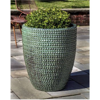 Kinsey Garden Decor Sisal Weave Tall Seafoam Green