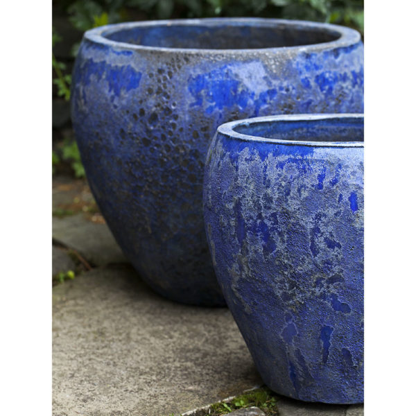 Kinsey Garden Decor Symi Planters Angkor Blue