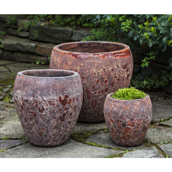 Kinsey Garden Decor Symi Planters Angkor Red