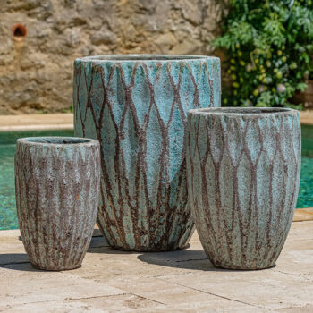 Kinsey Garden Decor Tortona-ceramic Planter Verdigris