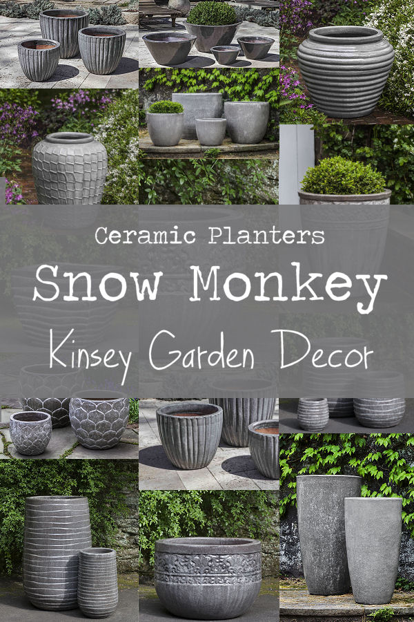 Kinsey Garden Decor ceramic-planters snow monkey