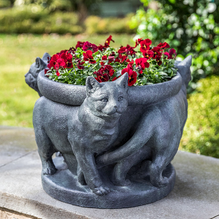 cat stone garden ornaments