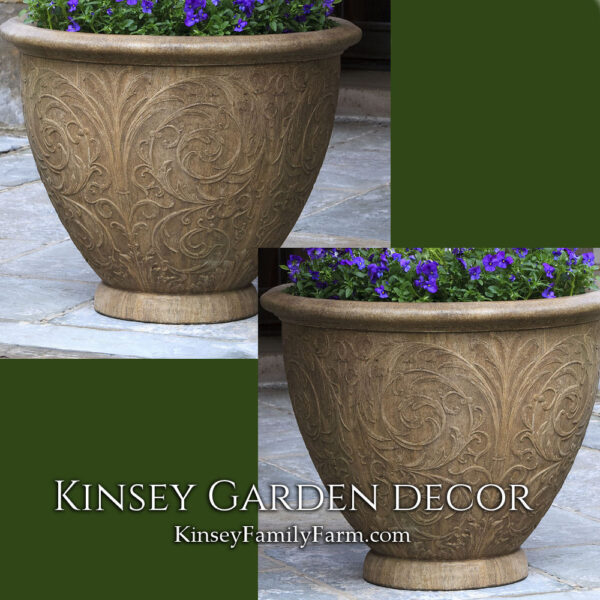Kinsey Garden Decor Arabesque Large Outdoor Planter