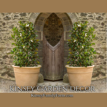 Berkeley Large Cast Stone Outdoor Planters Kinsey Garden Decor