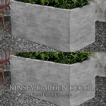 Kinsey Garden Decor Chenes Brut Planter Box