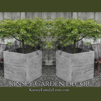 Kinsey Garden Decor Chenes Brut Square Outdoor Planters