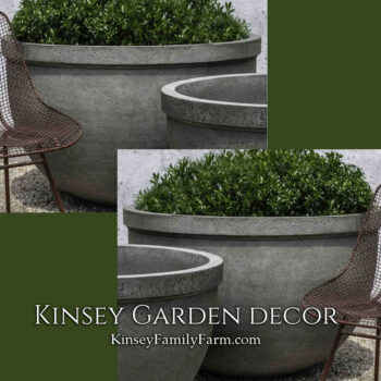 Kinsey Garden Decor Huntington Outdoor Bowl Planters Large