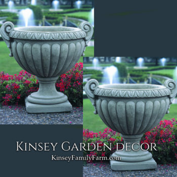 Kinsey Garden Decor Longwood Volute Handle Urns