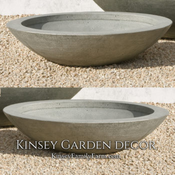 Kinsey Garden Decor Low Zen Bowl Medium Planter set