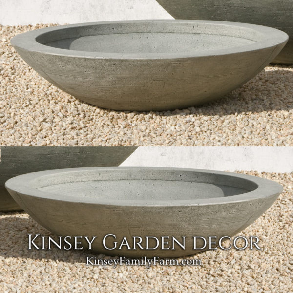 Kinsey Garden Decor Low Zen Bowl Medium Planter set